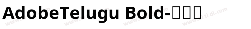 AdobeTelugu Bold字体转换